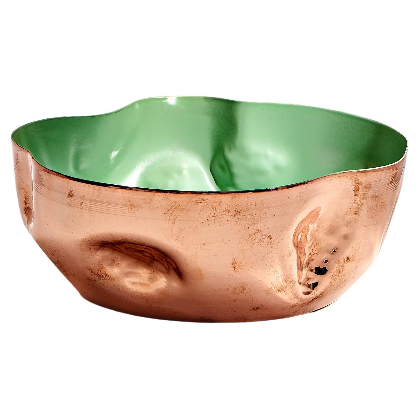 Momento Handmade Colourful Bowl by Jordan Keaney - Copper For Sale