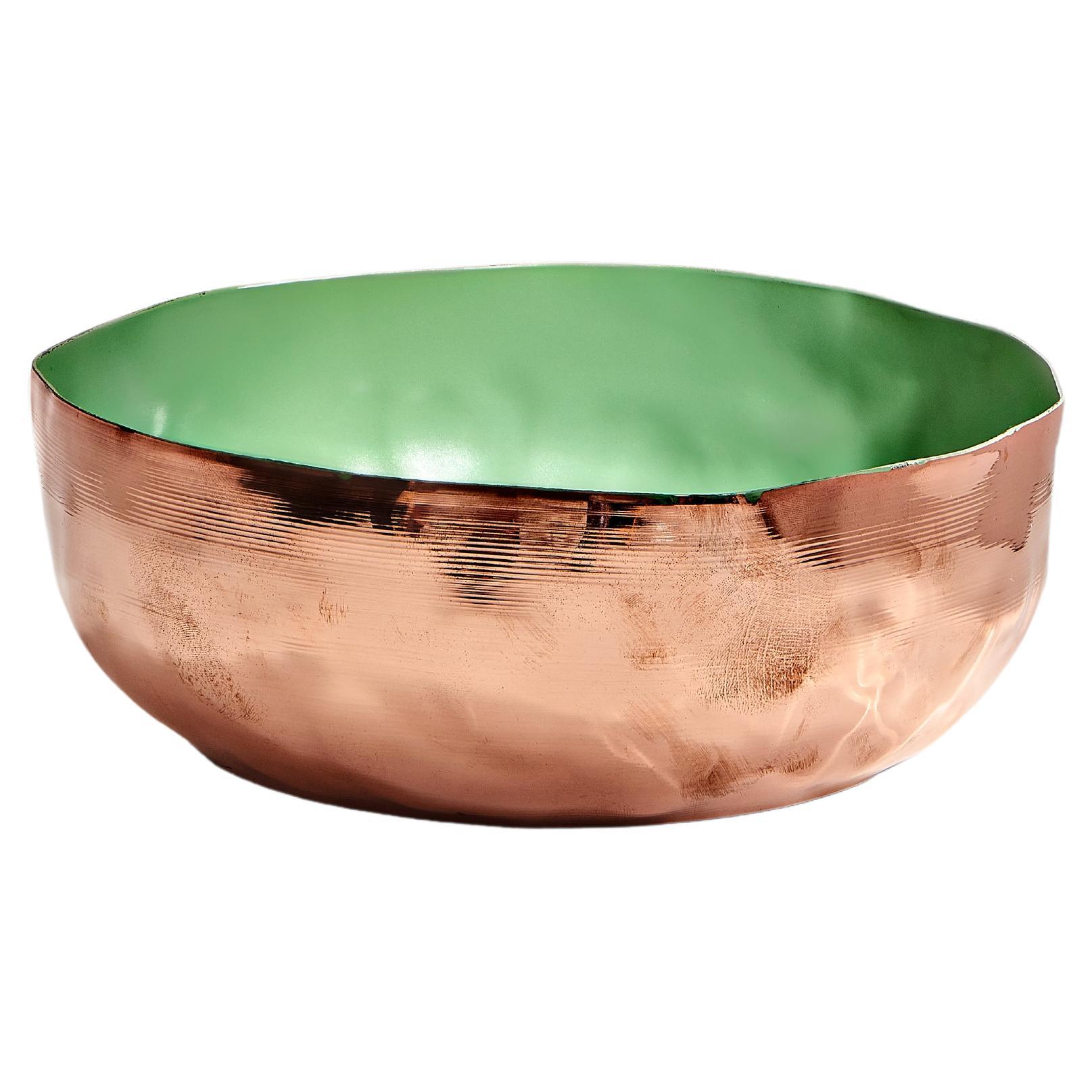Momento Handmade Colourful Bowl by Jordan Keaney - Copper For Sale
