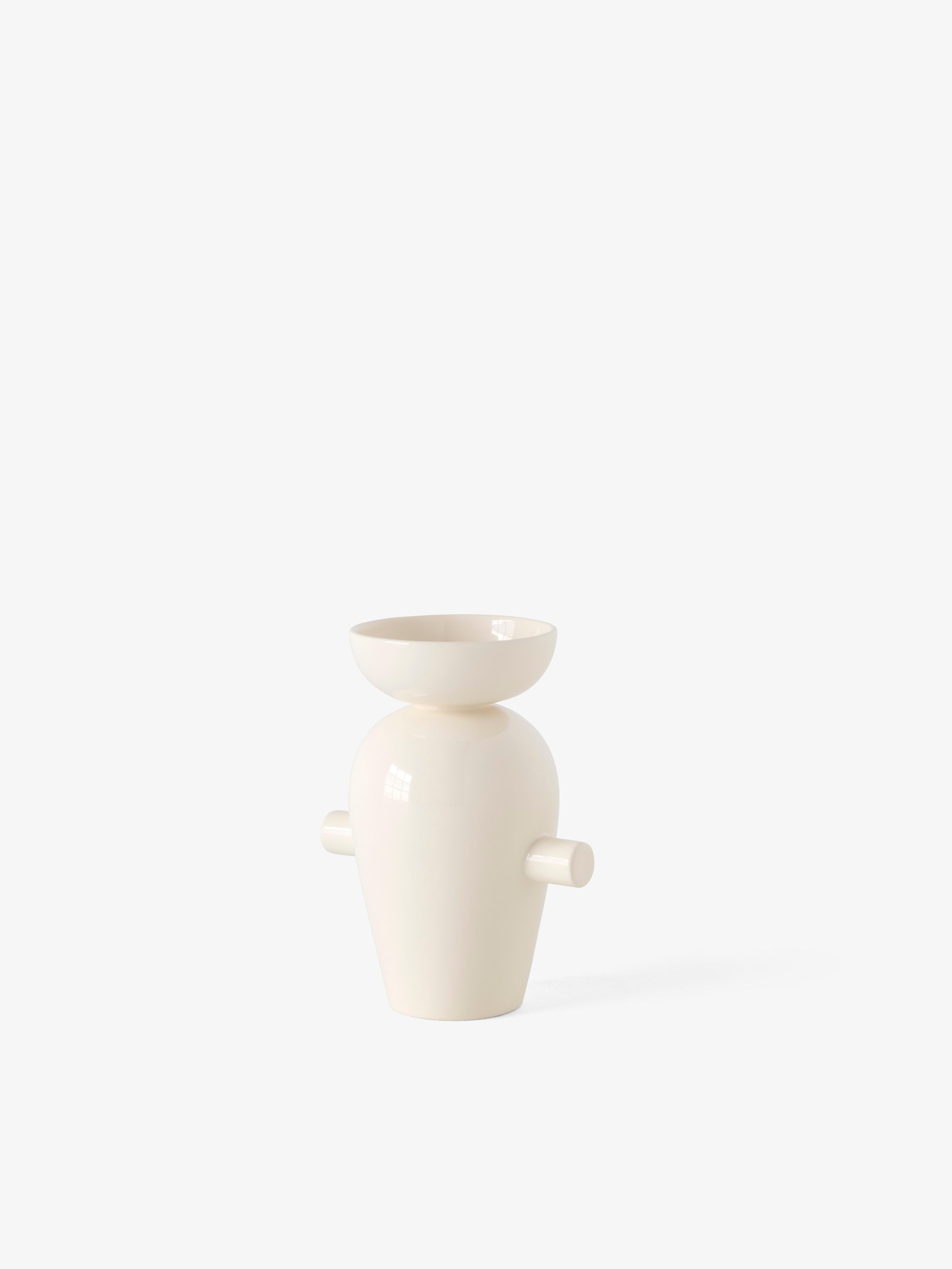 Modern Momento JH40 Vase, Cream , by Jaime Hayon for &Tradition For Sale