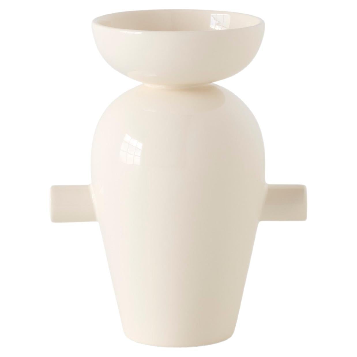 Momento JH40 Vase, Cream , by Jaime Hayon for &Tradition For Sale