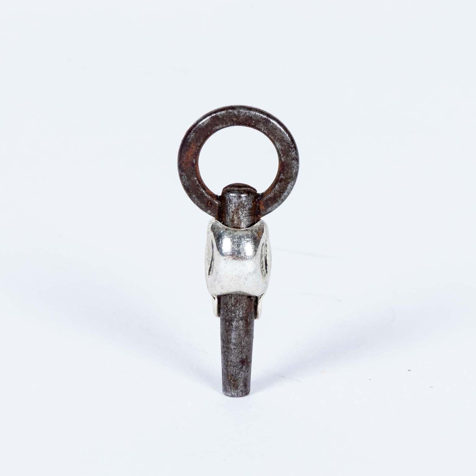Gothic Revival Momento Mori Skull Pocket watch Key For Sale