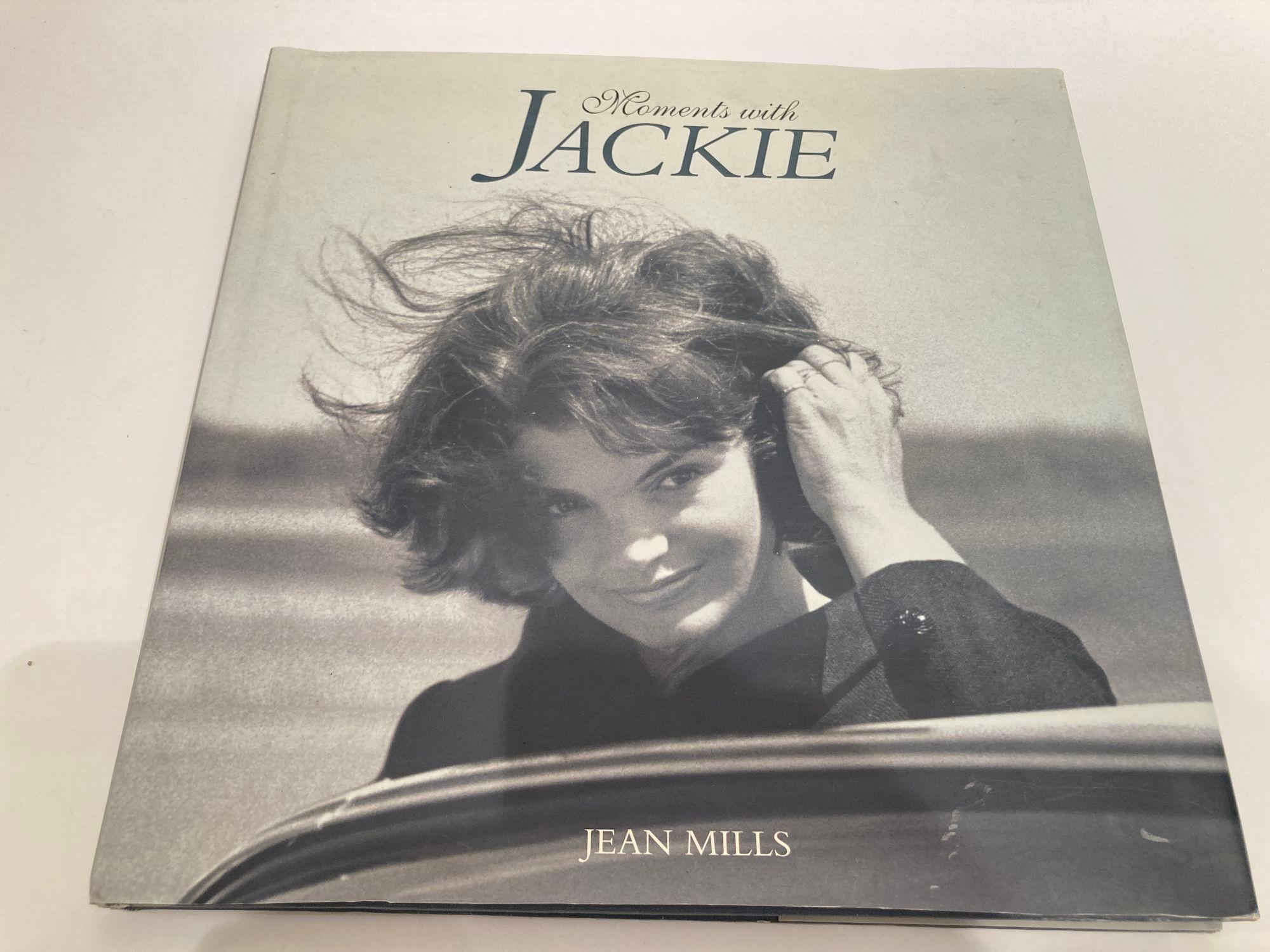 Moments with Jackie by Jean Mills hardcover book
Barnes & Noble Books, 1999 - Celebrities - 120 pages.
Stunning black-and-white photography accompanies a close-up portrait of Jacqueline Bouvier Kennedy Onassis.
One of the most influential figures