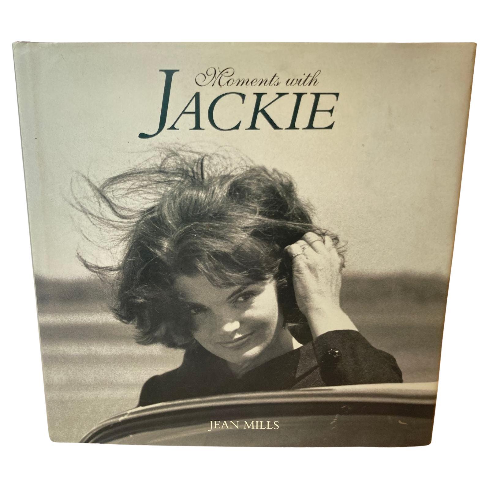 Livre à couverture rigide « Moments with Jackie » de Jean Mills en vente