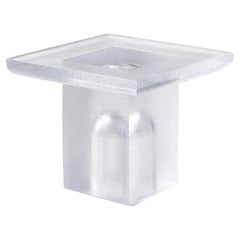 Momo clear resin coffee table Made in Italy by Hessentia