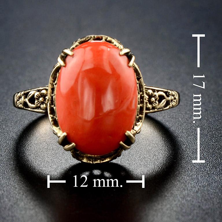 Women's Momo Coral Cocktail Ring