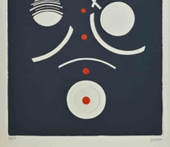 Circles Composition - Lithograph by Momo - 1990