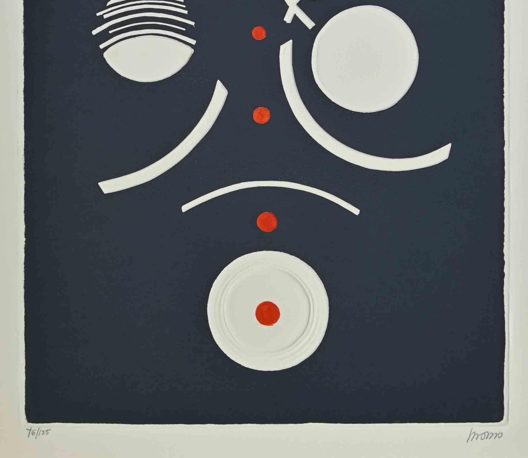 Circles Composition - Lithograph by Momo - 1990 1