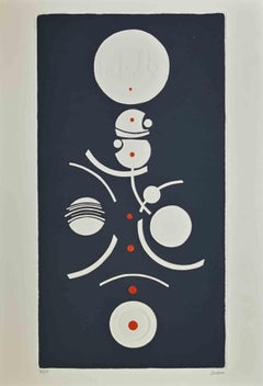 Circles Composition - Lithograph by Momo - 1990