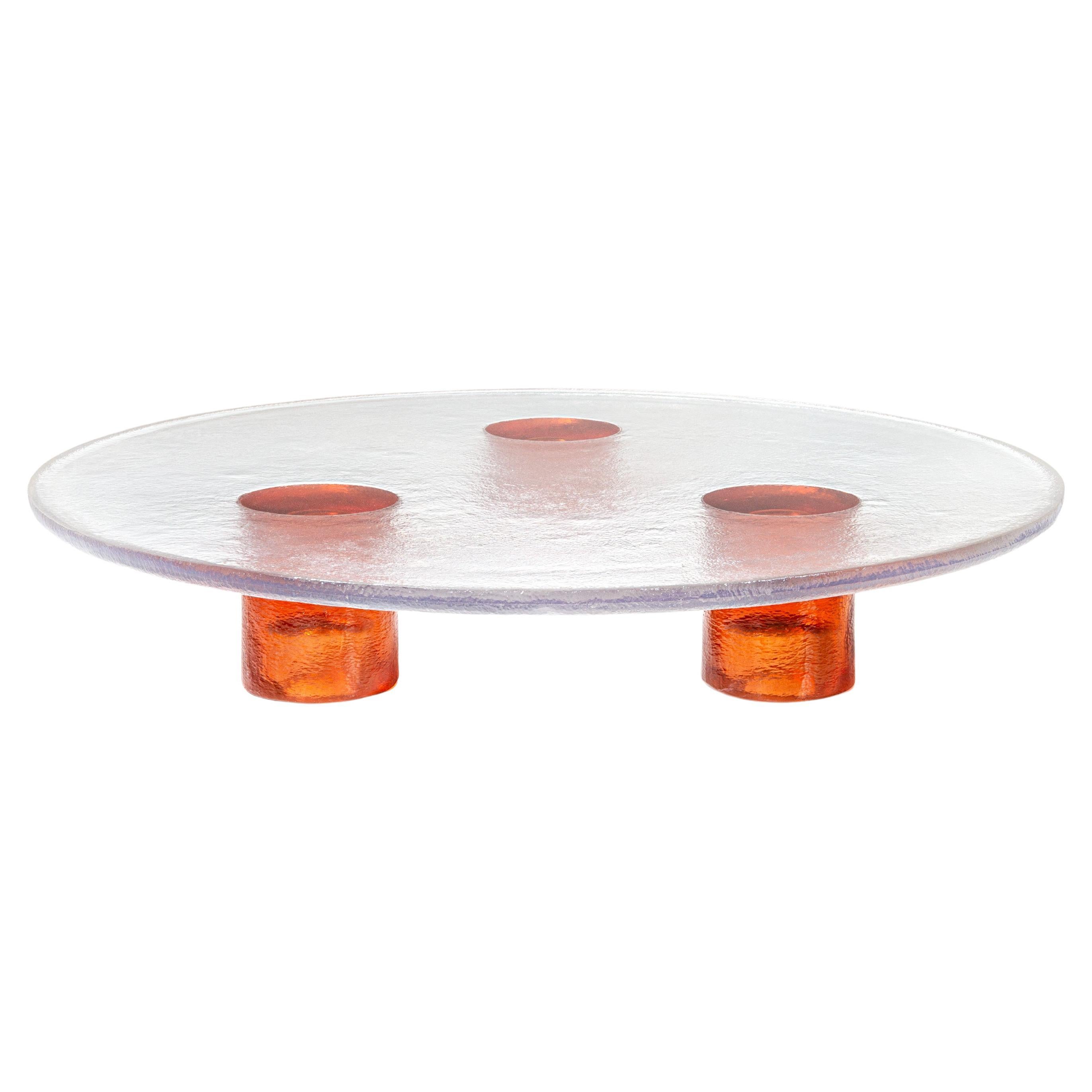Mesa de centro redonda de resina oxidada Momo Made in Italy by Hessentia