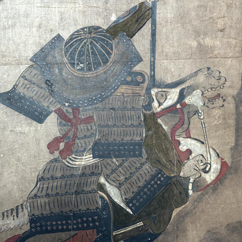 Other Momoyama Period Samurai Screen with Meiji Reframing