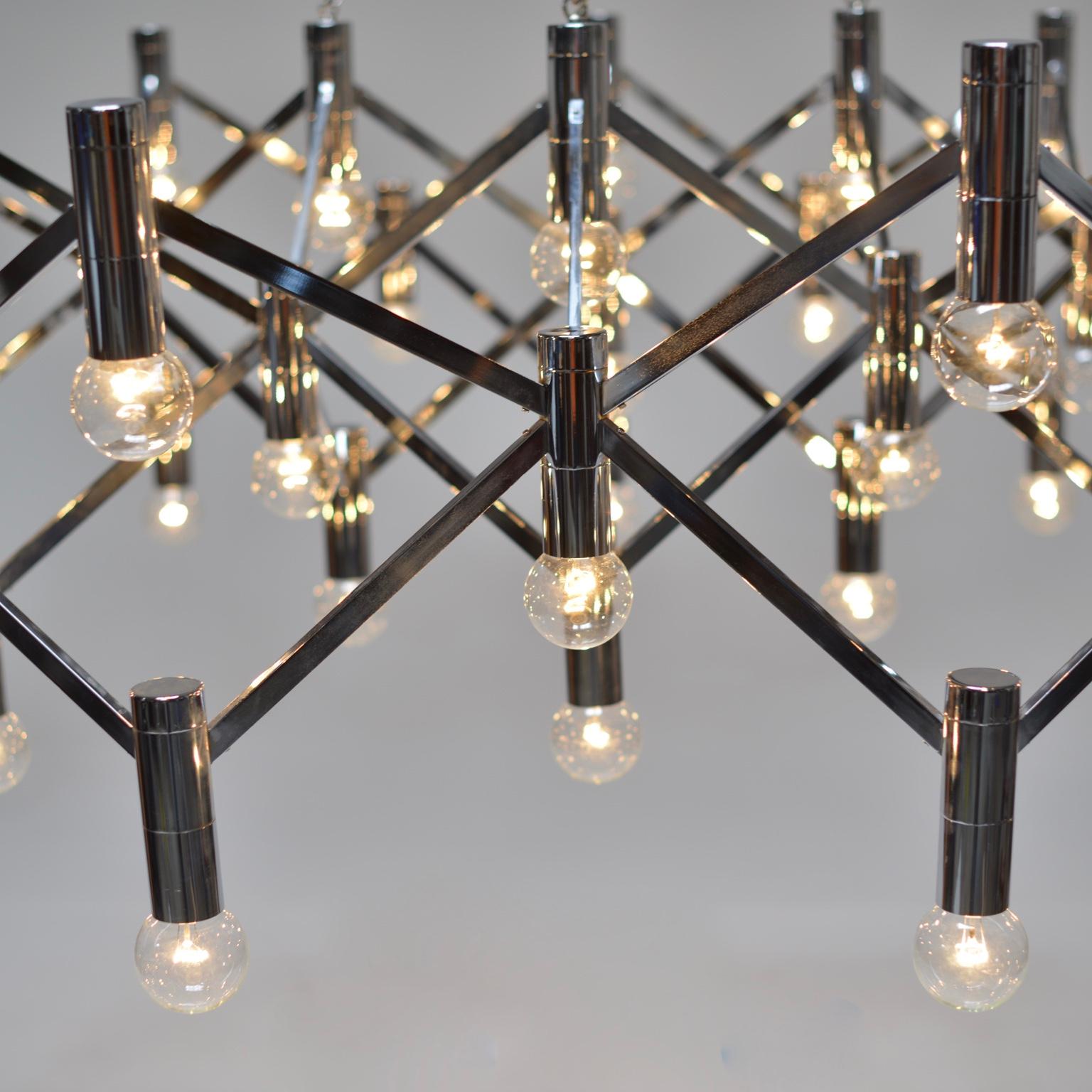 Monumental 1970s Italian Modern Chandelier 11