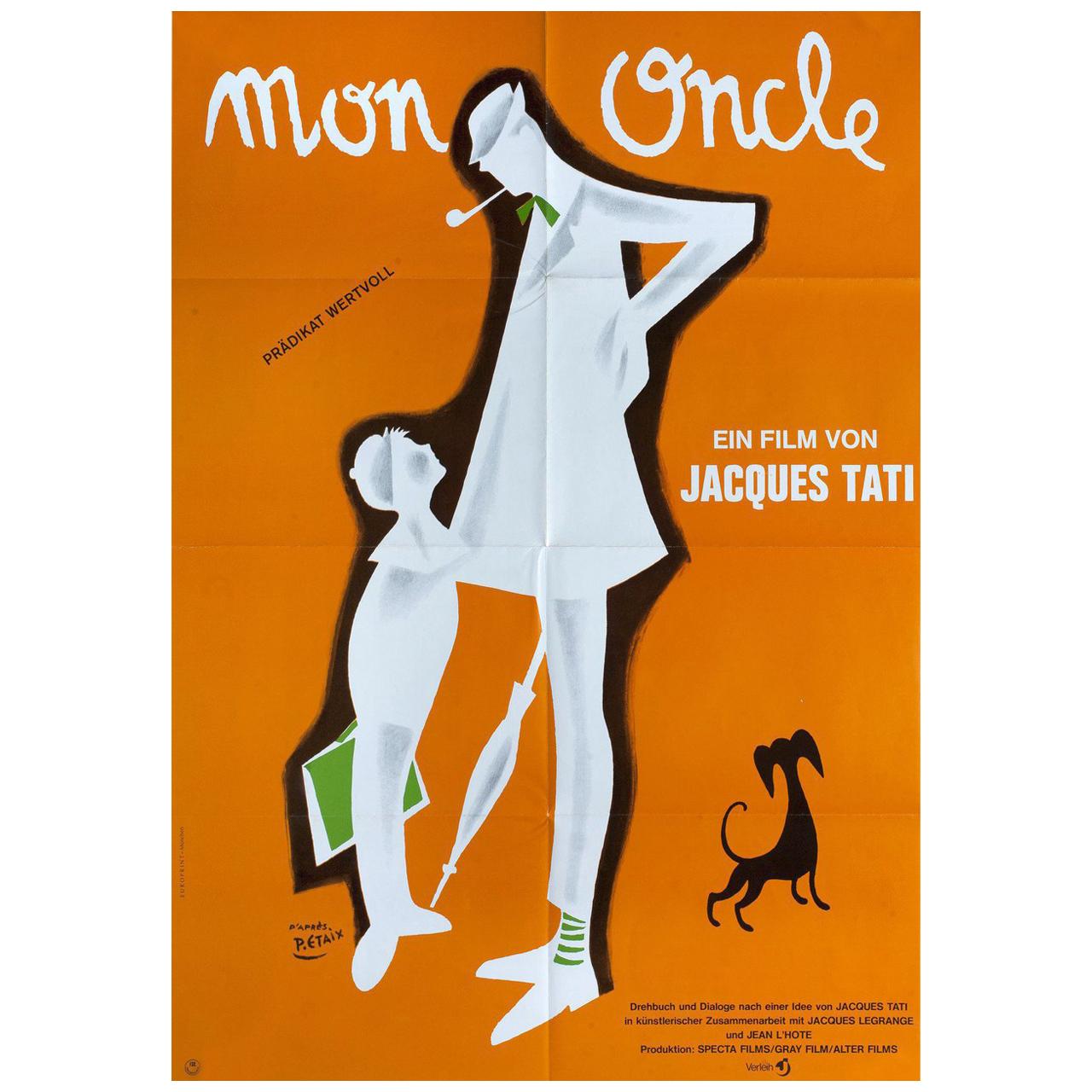 Mon Oncle R1970s German A1 Film Poster