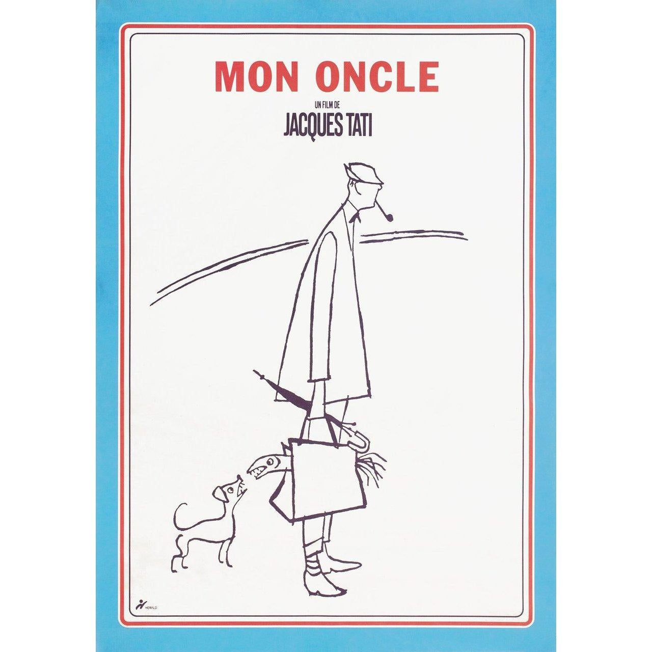 Affiche B2 japonaise originale, rééditée en 2002, du film Mon Oncle réalisé par Jacques Tati en 1958 avec Jean-Pierre Zola / Adrienne Servantie / Lucien Fregis / Betty Schneider. Très bon état, roulé. Veuillez noter que la taille est indiquée en