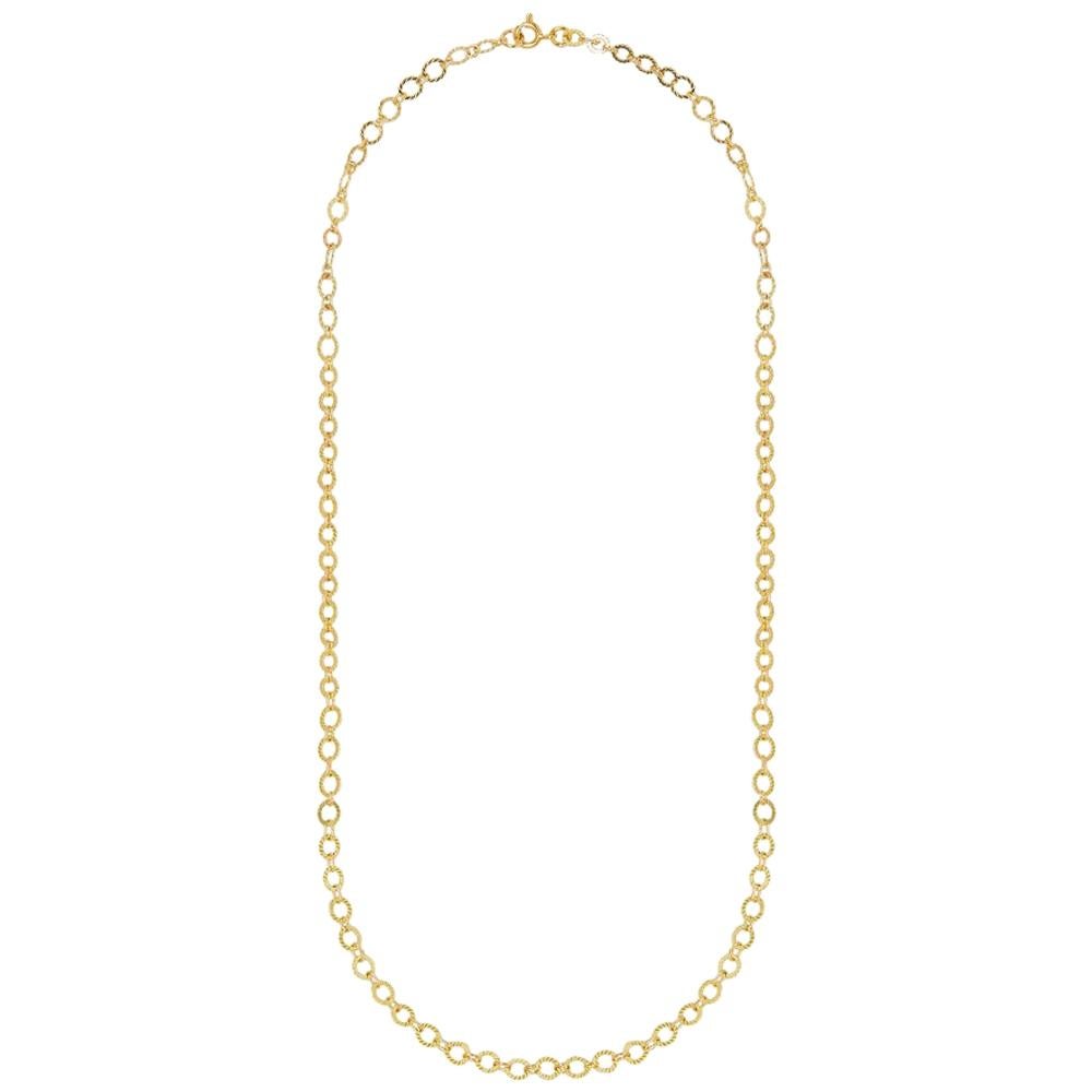 Mon Pilar Jewelry Sole Necklace in 14 Karat Yellow Gold