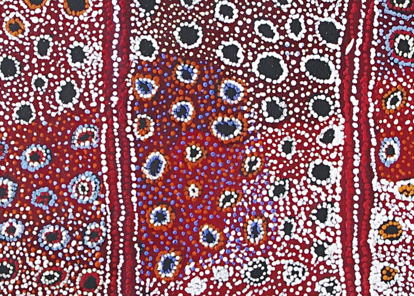 Mona Shepherd, Many rock holes, contemporary Australian Aboriginal Art - Painting by Mona Mitakiki Shepherd