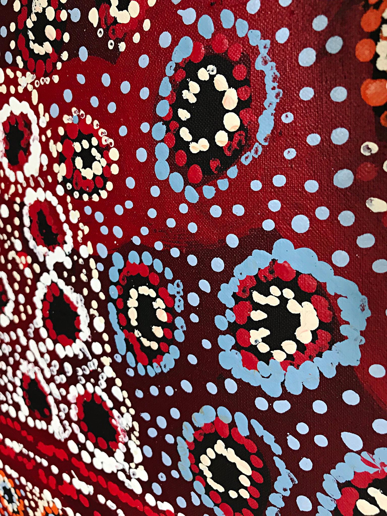 Mona Shepherd, Many rock holes, contemporary Australian Aboriginal Art For Sale 2