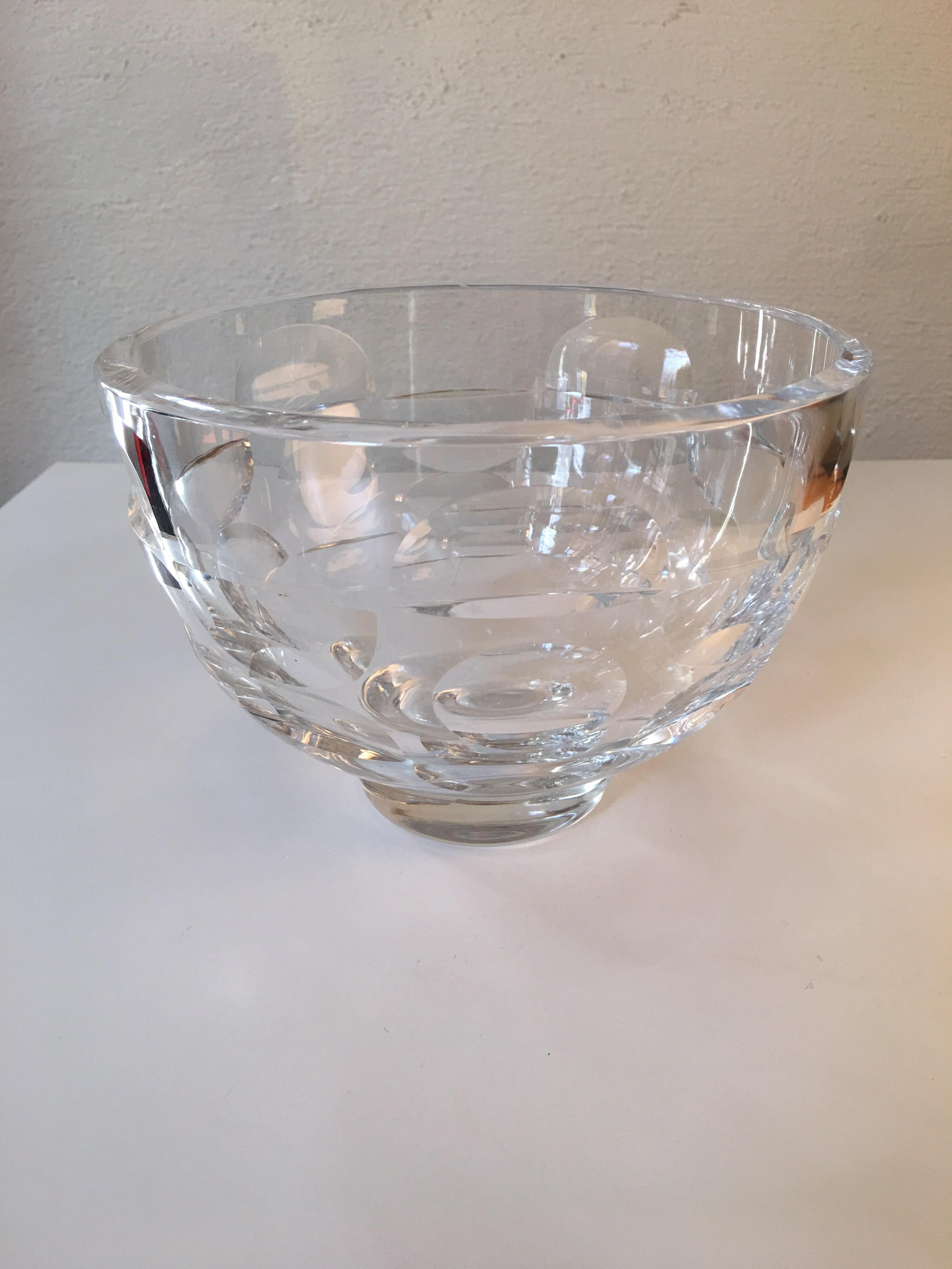 Blown Glass Mona Morales Schildt for Orrefors Bowl For Sale