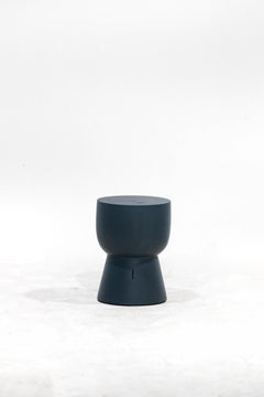 MONA stool, River Blue Monkey Pod finishing
