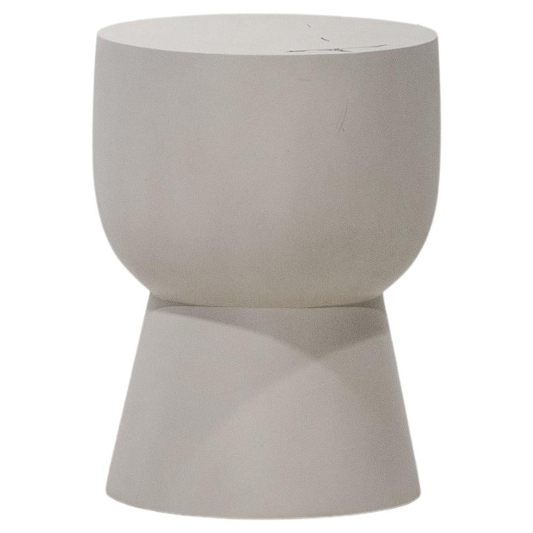MONA stool, White Monkey Pod finishing