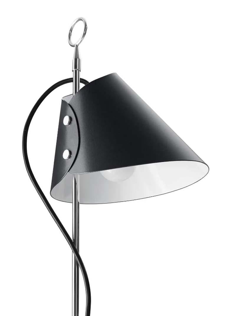 Iconic lamp designed by Luigi Caccia Dominioni for Azucena in 1953. The Monachella lamp takes its name from the black veil worn by nuns because at that time Caccia Dominioni was working on the Convent and Institute of the Beata Vergine Addolorata in