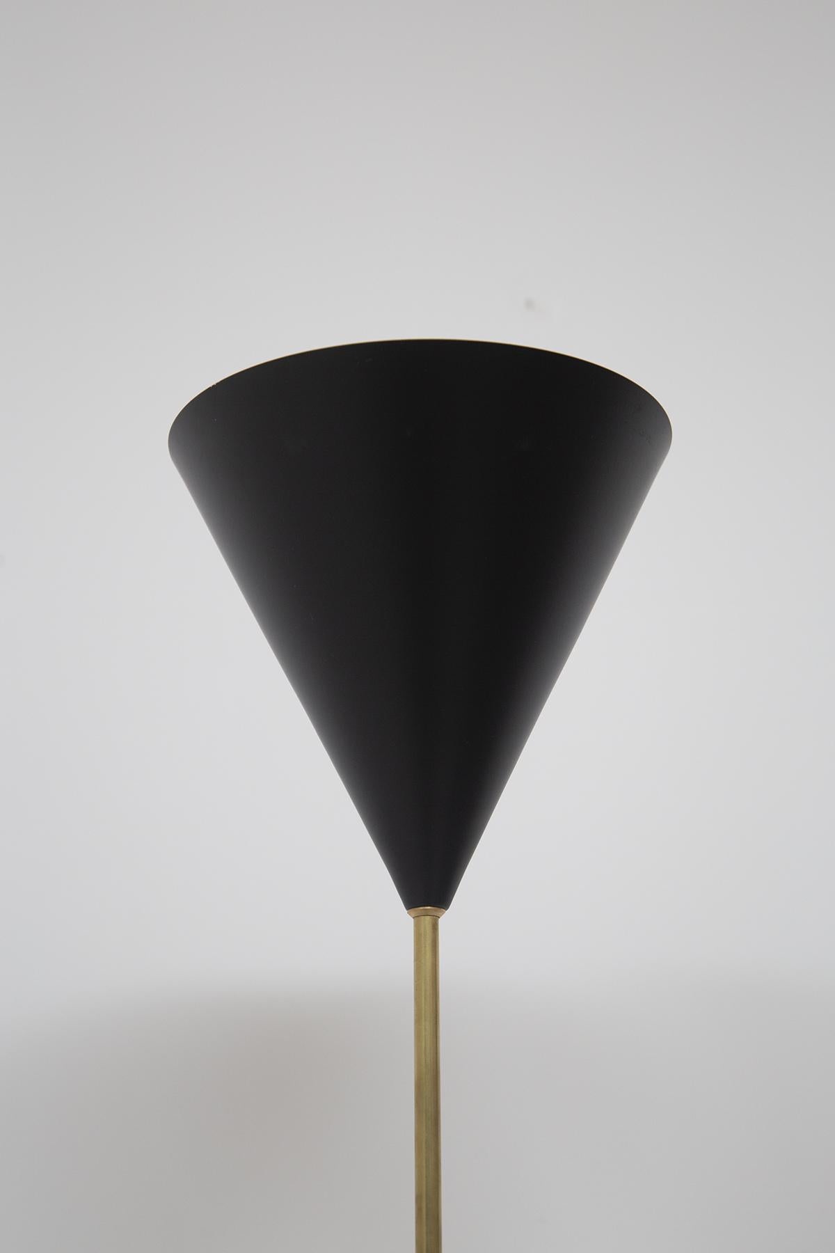 Italian Monachella Brass Floor Lamp by Luigi Caccia Dominioni