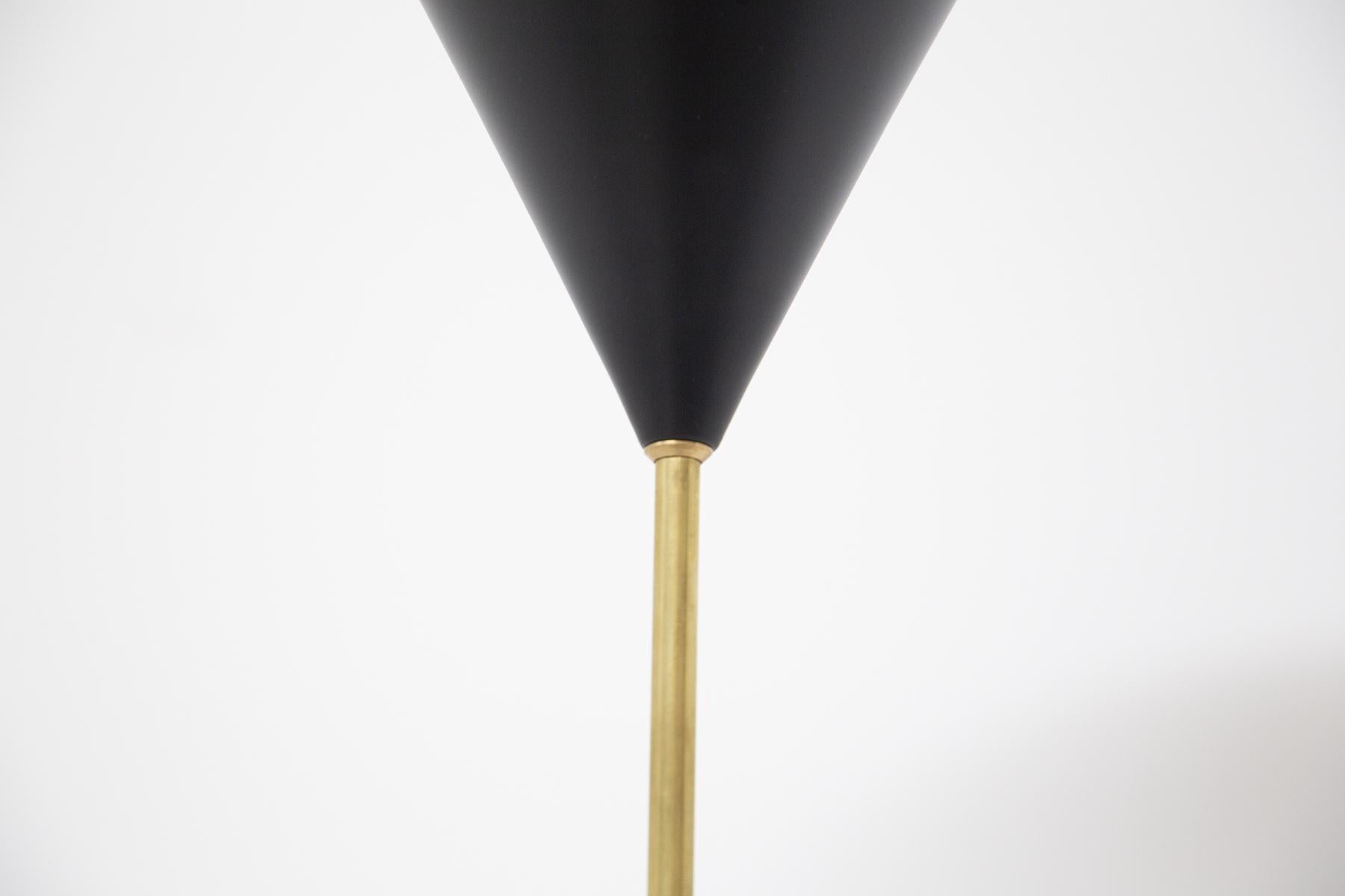 Monachella Brass Floor Lamp by Luigi Caccia Dominioni In Good Condition In Milano, IT