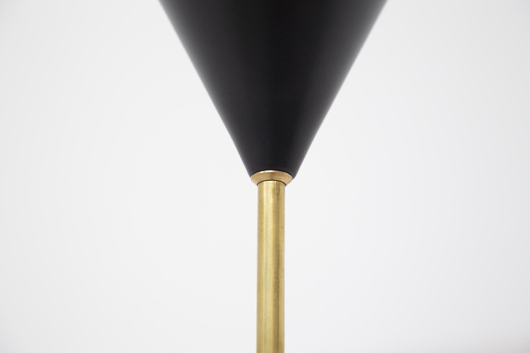 Monachella Brass Floor Lamp by Luigi Caccia Dominioni 1