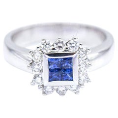 MONACO Ring with Diamonds and Sapphires