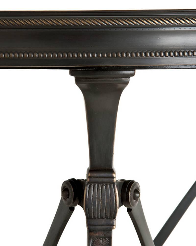 Indian Monaco Side Table in Bronze Highlight Finish or Nickel Finish