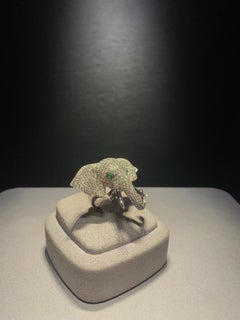 Monan Another World 5.78 Carat Diamond Elephant Ring