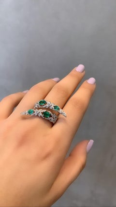 Monan Maleficent Emerald Ring