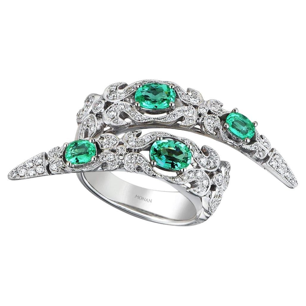Monan Maleficent Emerald Ring For Sale