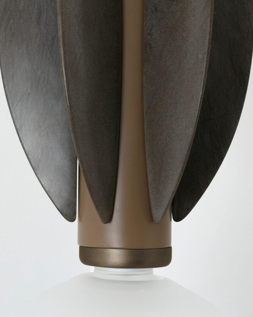 Postmoderno Lampada da soffitto Monarch in bronzo spazzolato di Carla Baz in vendita