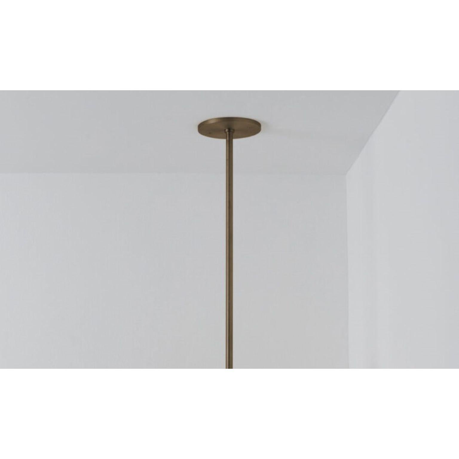 Post-Modern Monarch Brushed Bronze Ceiling Mounted Lamp by Carla Baz For Sale