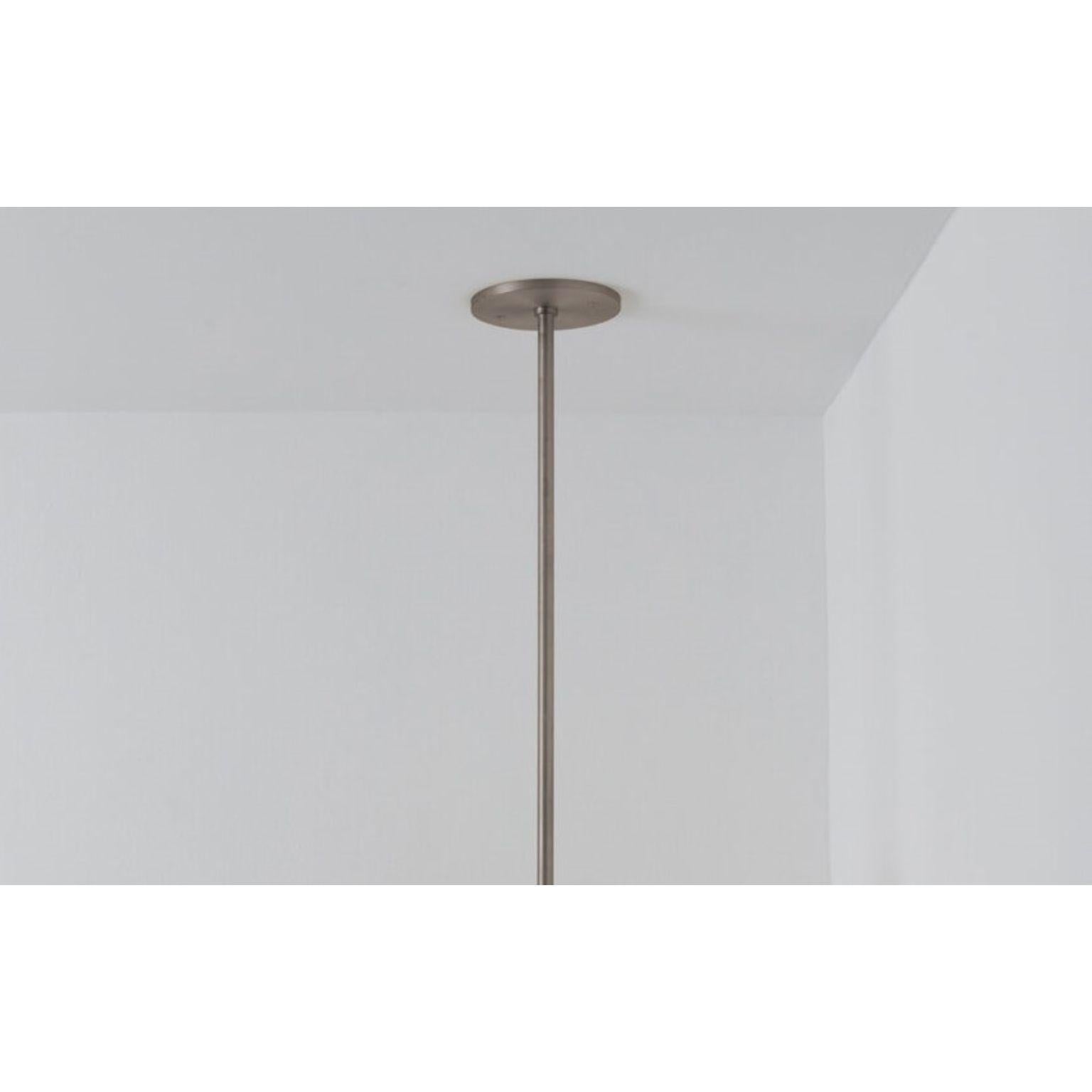 Lebanese Monarch Brushed Stainless Steel Ceiling Mounted Lamp by Carla Baz For Sale