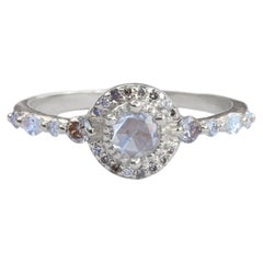 Monarch Engagement Ring in 14K White Gold & Diamonds by Anastassia Sel Jewelry