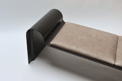 Monarch Fiberglass Bench in Leather by Asa Pingree