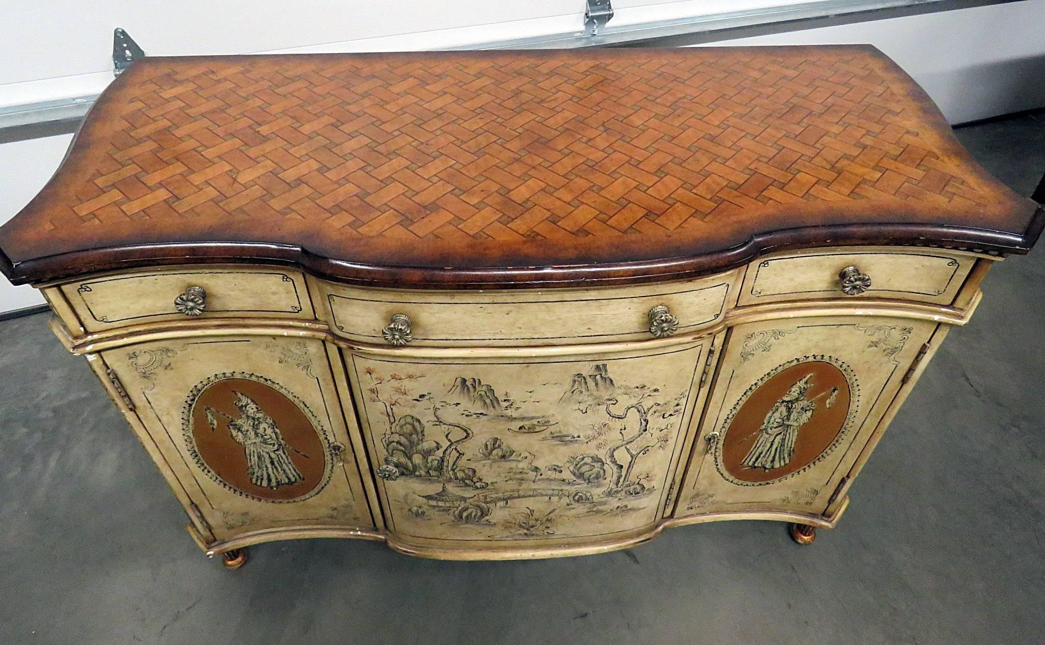 Wood Monarch for Century Chinoiserie Chest of Drawers