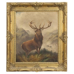 Monarch of the Glen, Oil on Canvas by Robert Cleminson