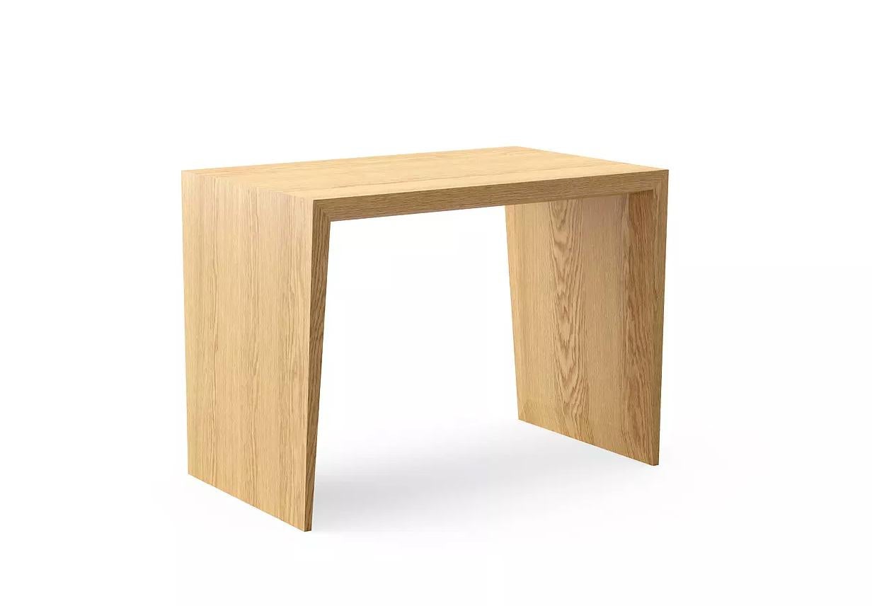 Monarch side table by Dare Studio, 2012
Dimensions: H 55/40 x D 35 x W 55/40 cm
Materials: European white oak
Features: Can be used in vertical or horizontal positions

Also available in American black walnut, European white oak with black