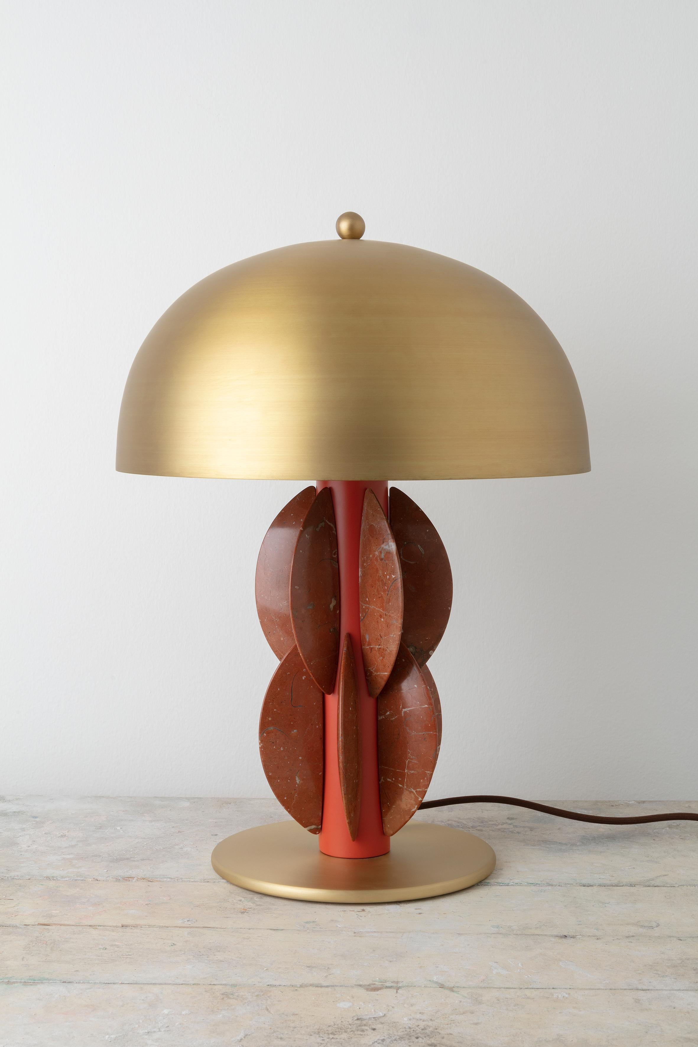 Lebanese Monarch Table Lamp with Brass Dome, Carla Baz For Sale