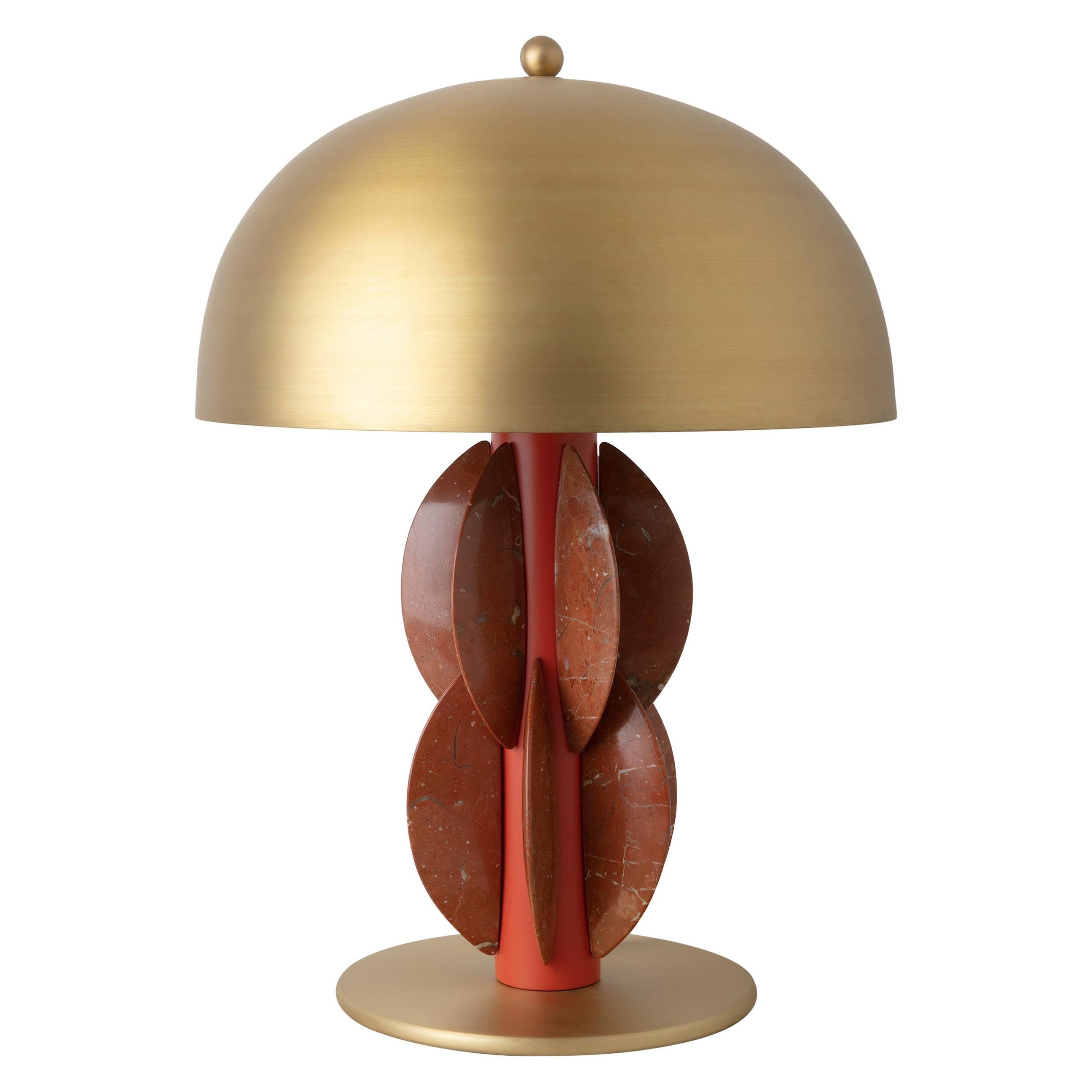 Monarch Table Lamp with Brass Dome, Carla Baz For Sale