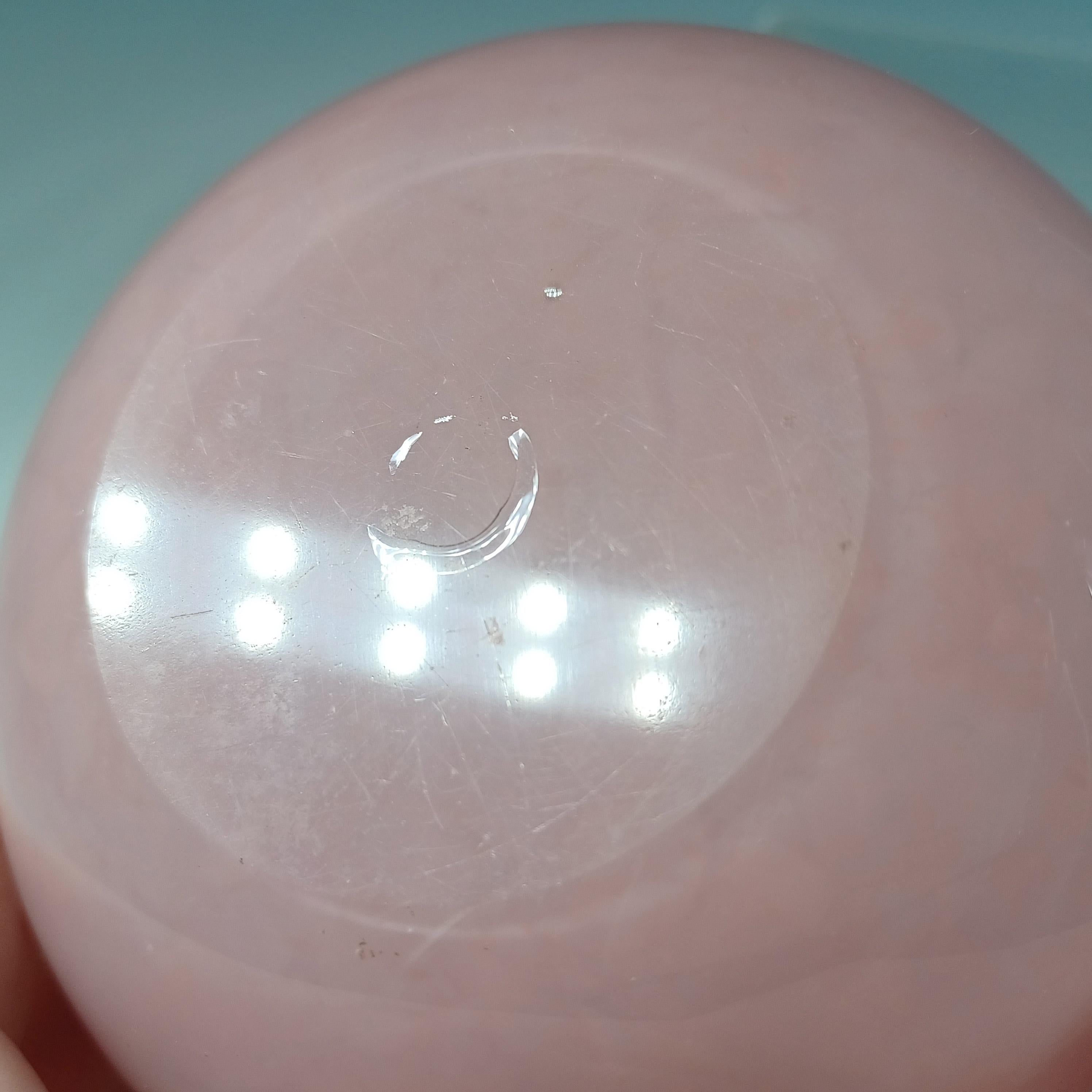 Monart SA.IX Pink Copper Aventurine Vintage Glass Vase For Sale 1
