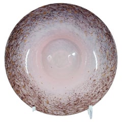 Monart UB.VII Pink Copper Aventurine Vintage Glass Bowl