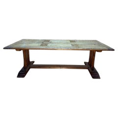 Table basse « Monastery » en chêne marqueté