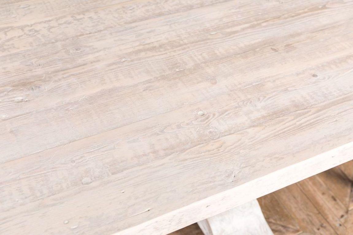 Monastery Reclaimed Pine Dining Table, 20th Century For Sale 7