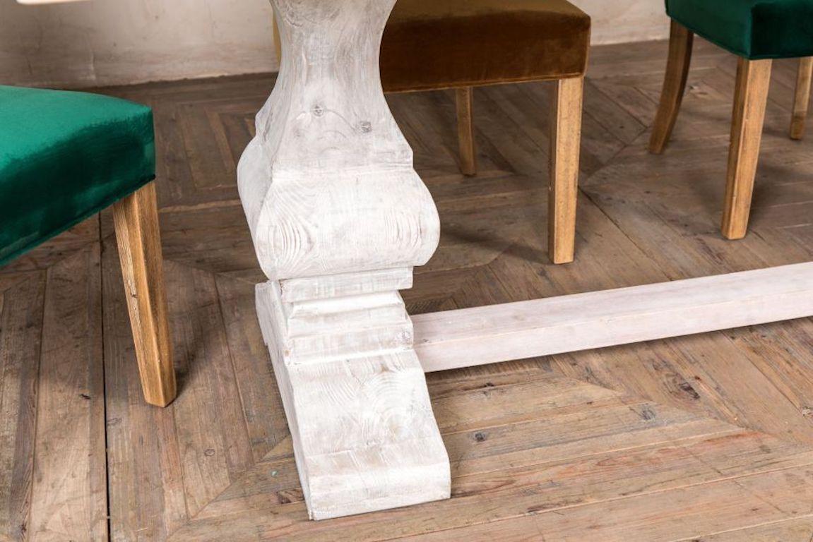 Monastery Reclaimed Pine Dining Table, 20th Century For Sale 2