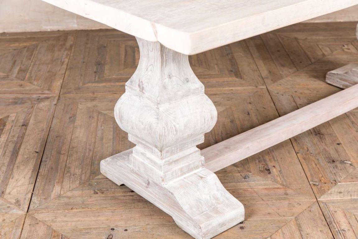 Monastery Reclaimed Pine Dining Table, 20th Century For Sale 3