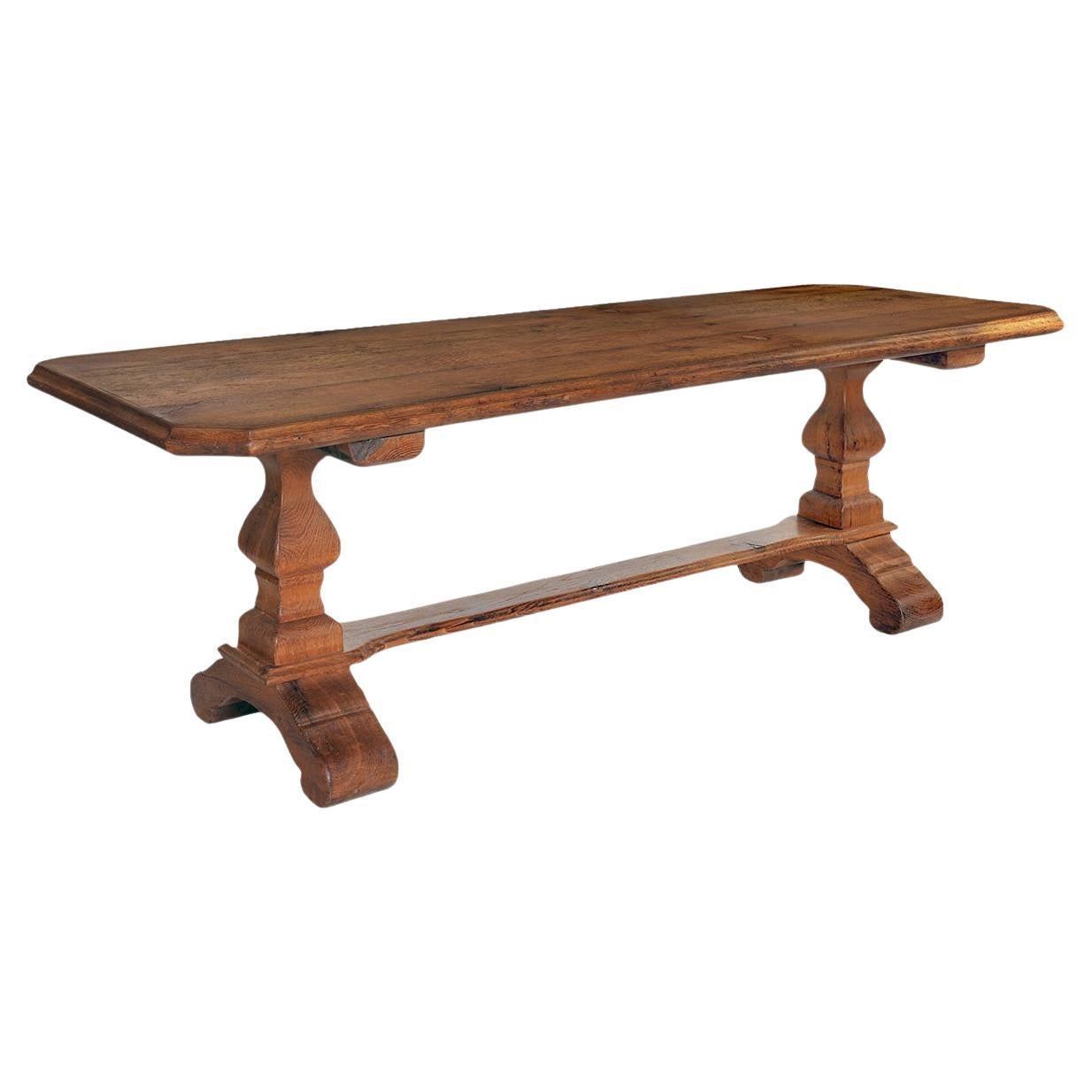Monastery Table 1900 in Oak For Sale
