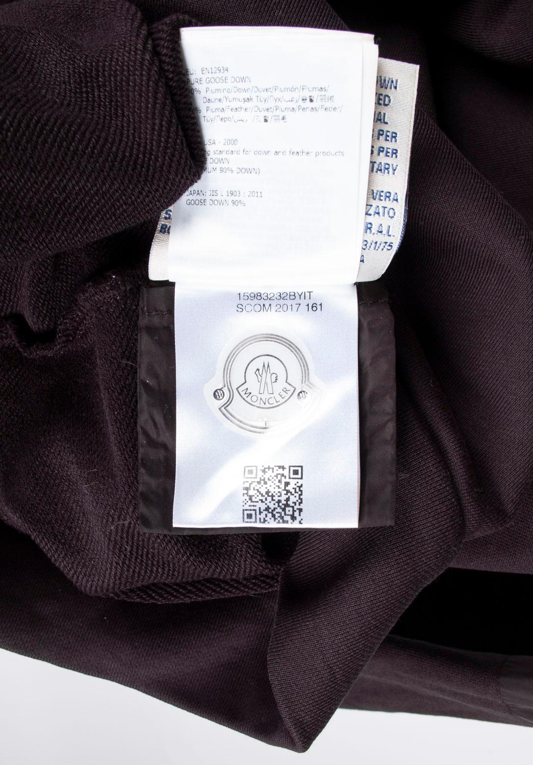 Moncler Veste de survêtement homme 1/4 zip Taille XL, S1117 en vente 5